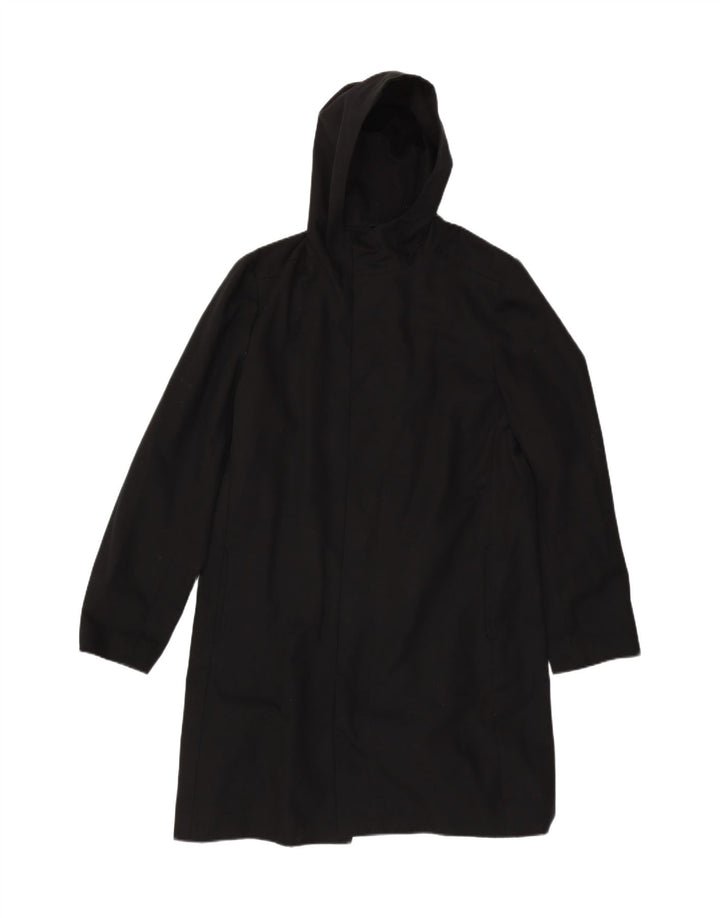 Soprabito con cappuccio da uomo VINTAGE UK 40 grande acetato nero