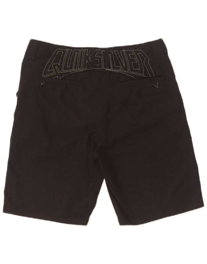 Pantaloncini chino grafici da uomo Quiksilver W34 grandi in poliestere nero