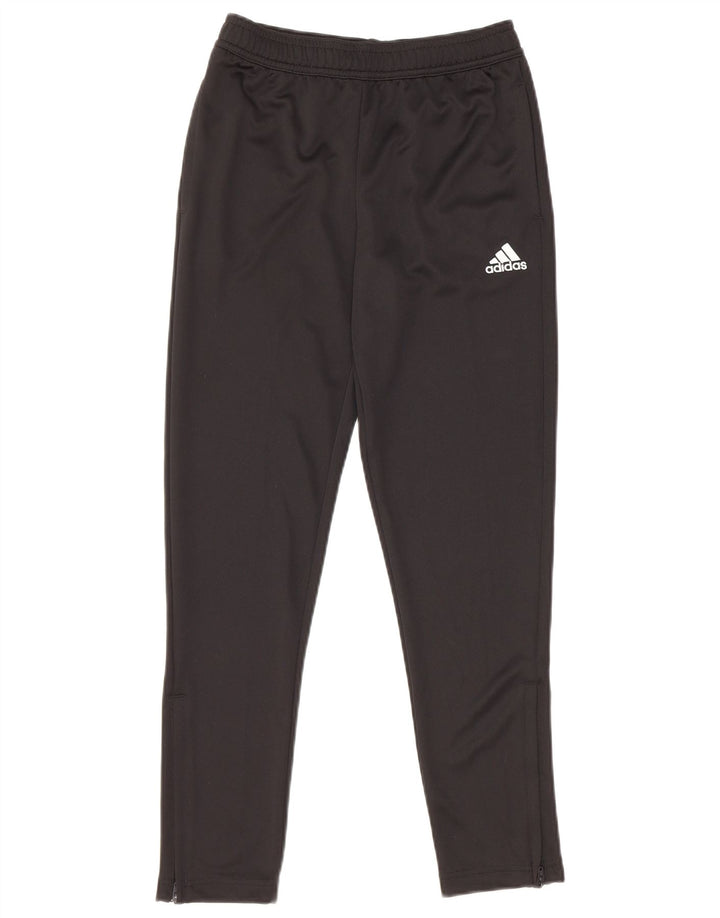 Pantaloni della tuta Adidas Aeroready da ragazzo 11-12 anni in poliestere nero