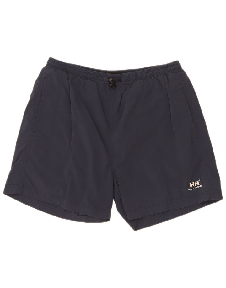 Pantaloncini da bagno da uomo Helly Hansen medi in nylon blu navy