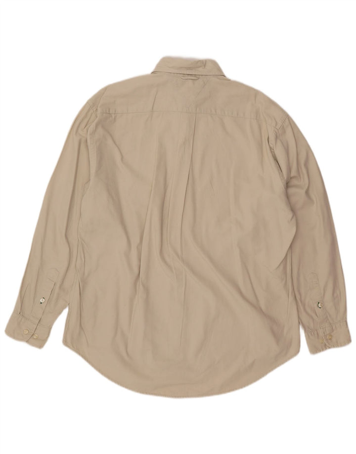 TOMMY HILFIGER Camicia da uomo grande in cotone bianco sporco