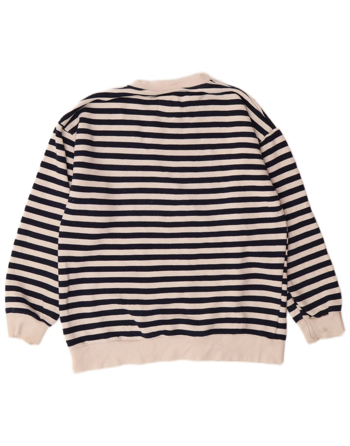 Felpa Zara per Ragazze 9-10 Anni Blu Navy a Righe