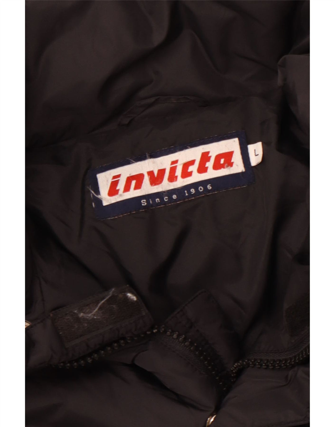 Giacca imbottita con cappuccio da uomo INVICTA UK 40 Large nera in poliammide
