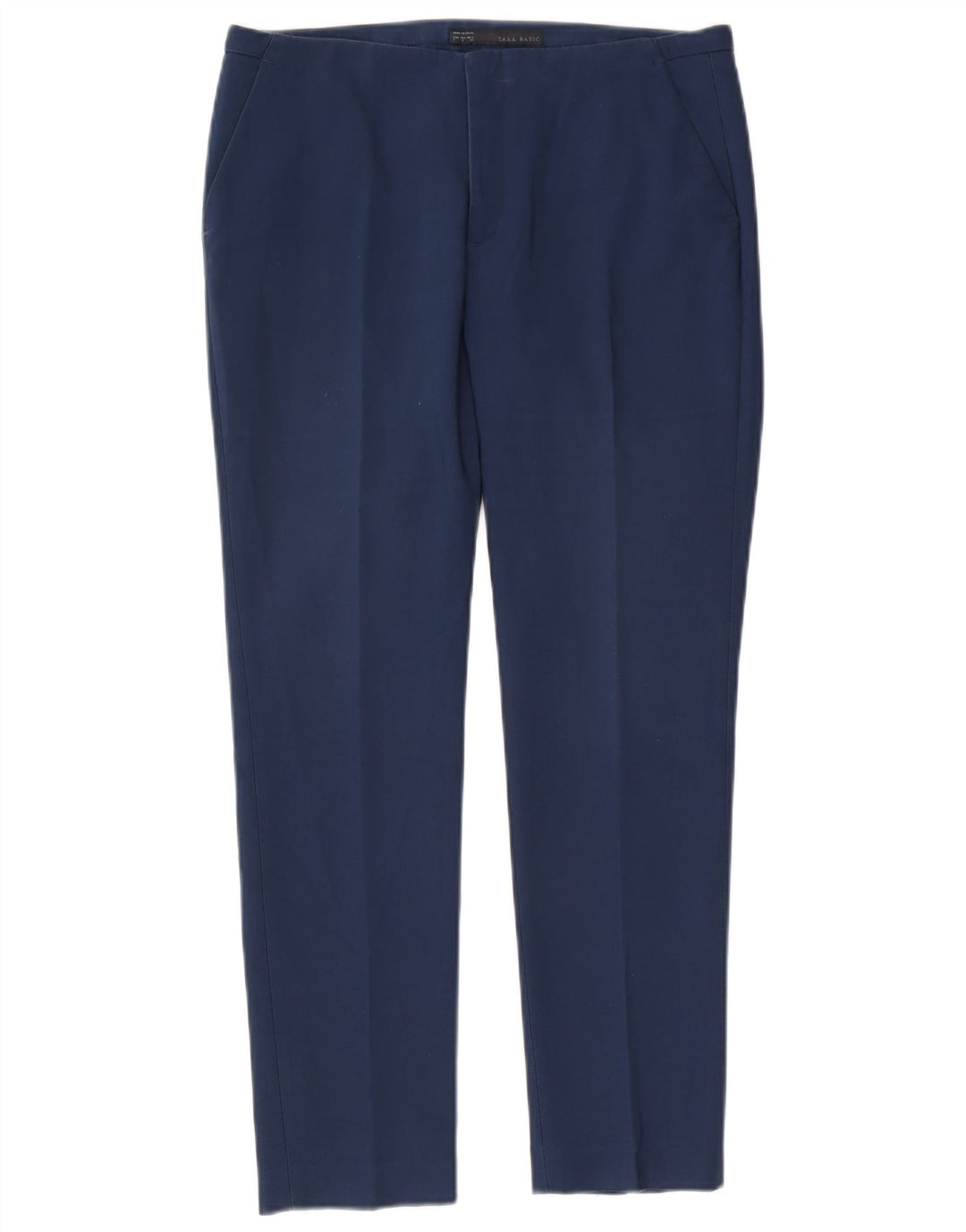 Pantaloni chino slim da donna Zara grandi W30 L27 blu