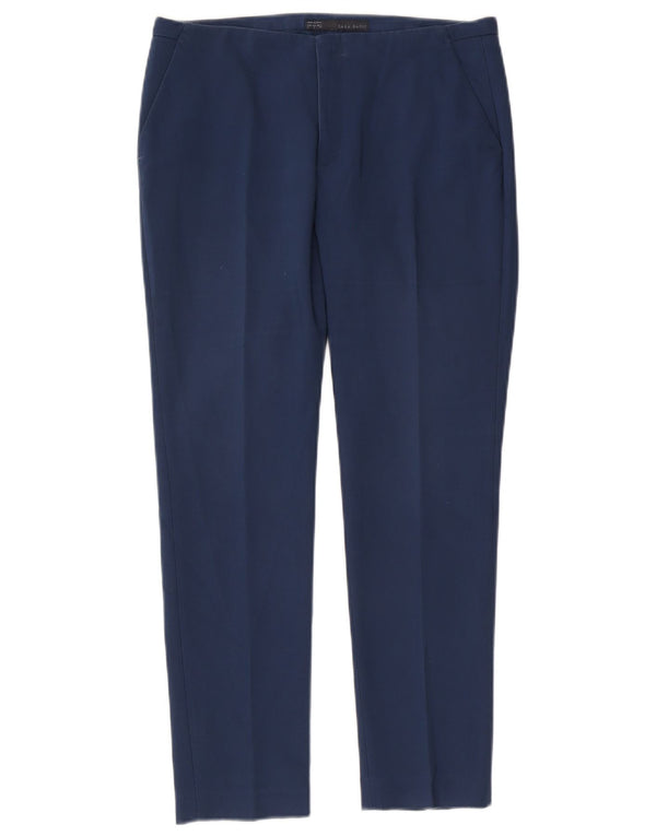 Pantaloni chino slim da donna Zara grandi W30 L27 blu