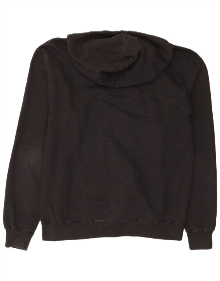 Maglione con cappuccio grafico Purdue da uomo Champion in cotone nero medio