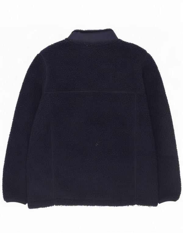 Crew Clothing Giacca in pile da uomo UK 42 XL Poliestere blu navy