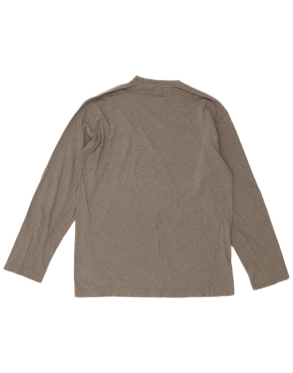 Merc Maglietta grafica da uomo a maniche lunghe XL in cotone grigio