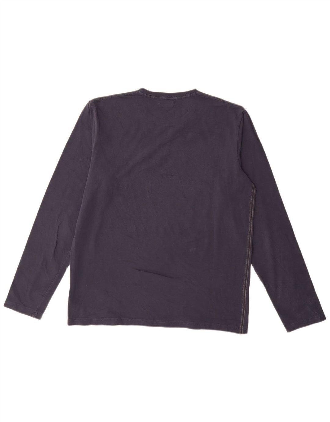 Top grafico da uomo Gaudi manica lunga 2XL cotone blu navy