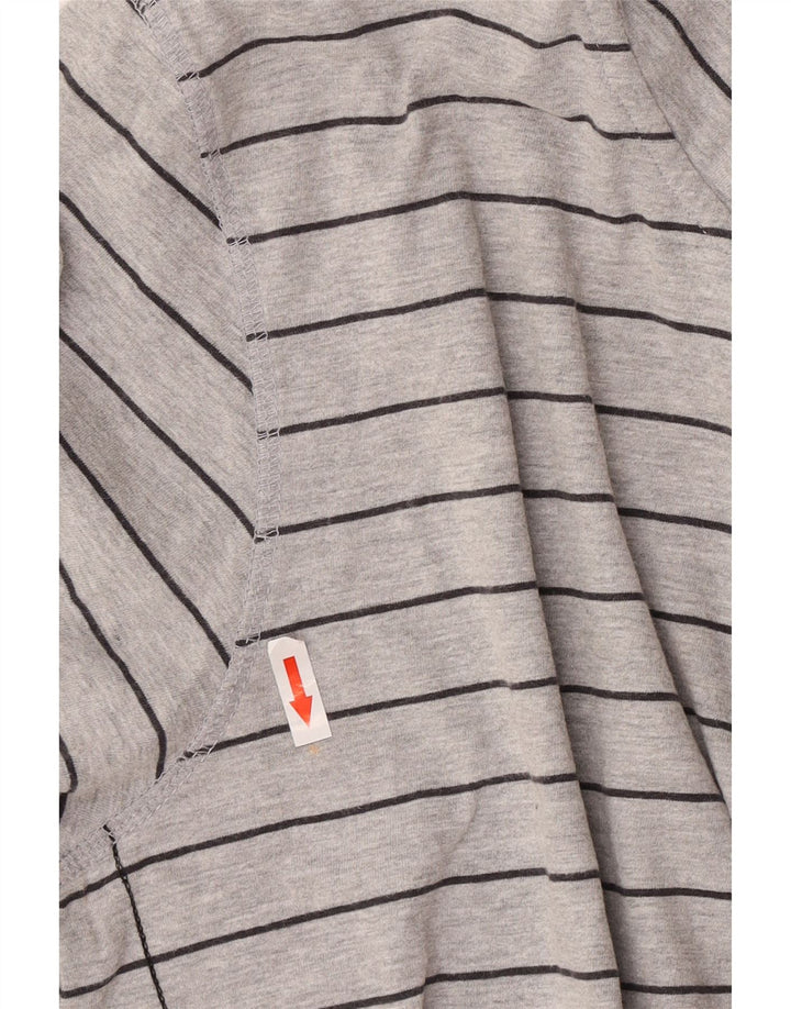 Maglione con cappuccio da uomo Mossimo XL in cotone a righe grigie
