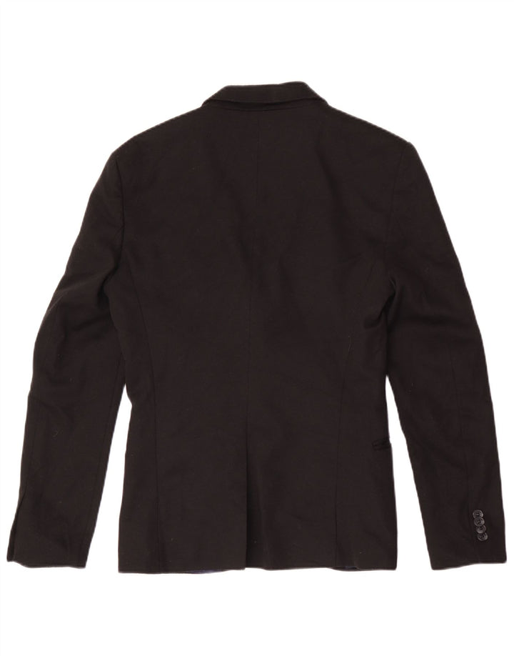 Giacca blazer da uomo a 2 bottoni Zara UK 36 piccola nera