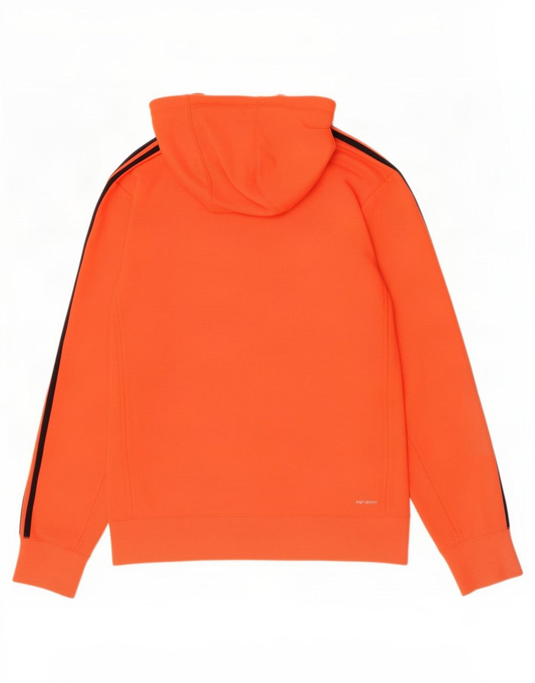 Maglione con cappuccio e zip da uomo Adidas in poliestere arancione medio