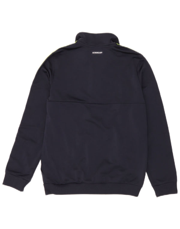 Giacca da tuta Adidas Aeroready da ragazzo 11-12 anni in poliestere blu navy