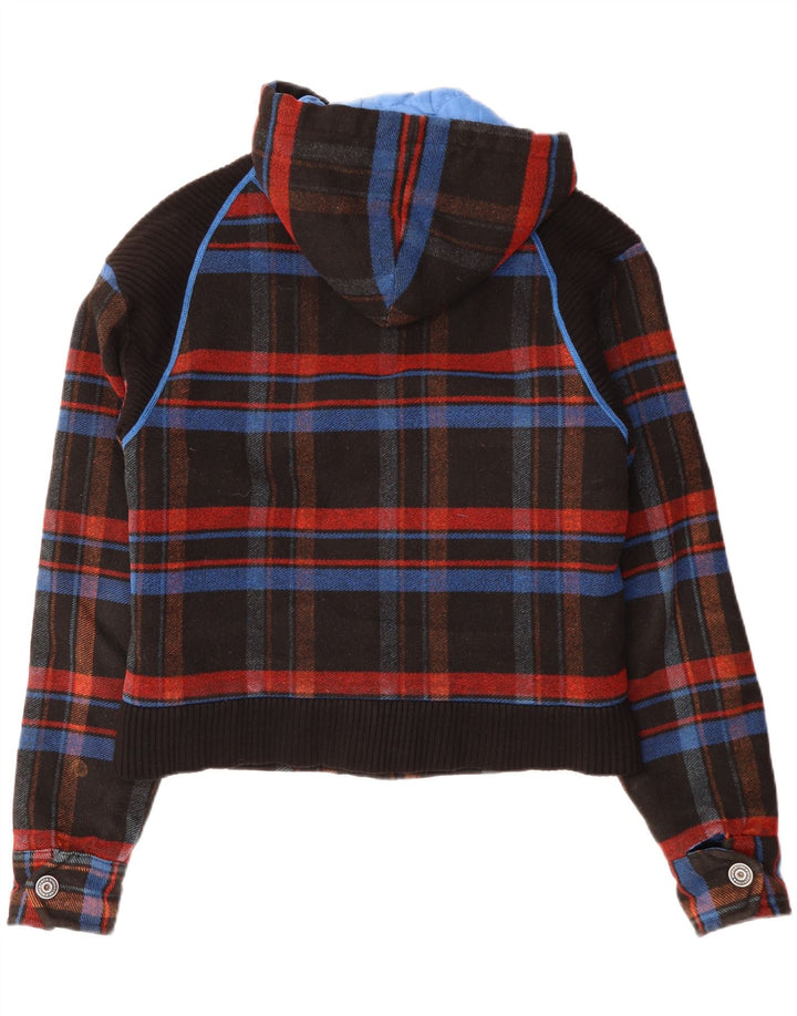 Bomber con cappuccio da uomo Iceberg IT 52 XL Poliestere nero a quadri