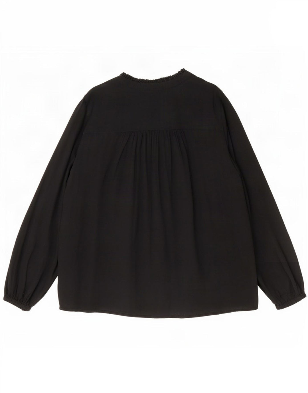 Top camicetta oversize da donna Marks & Spencer UK 16 grande viscosa nera