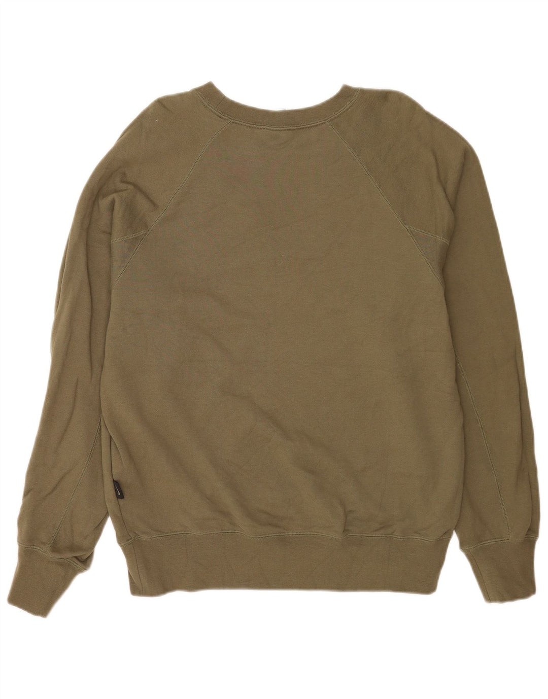 Felpa grafica Nike da uomo, maglione grande, cotone kaki