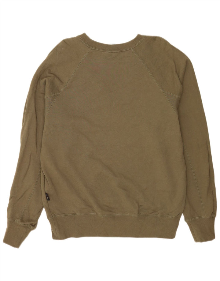 Felpa grafica Nike da uomo, maglione grande, cotone kaki