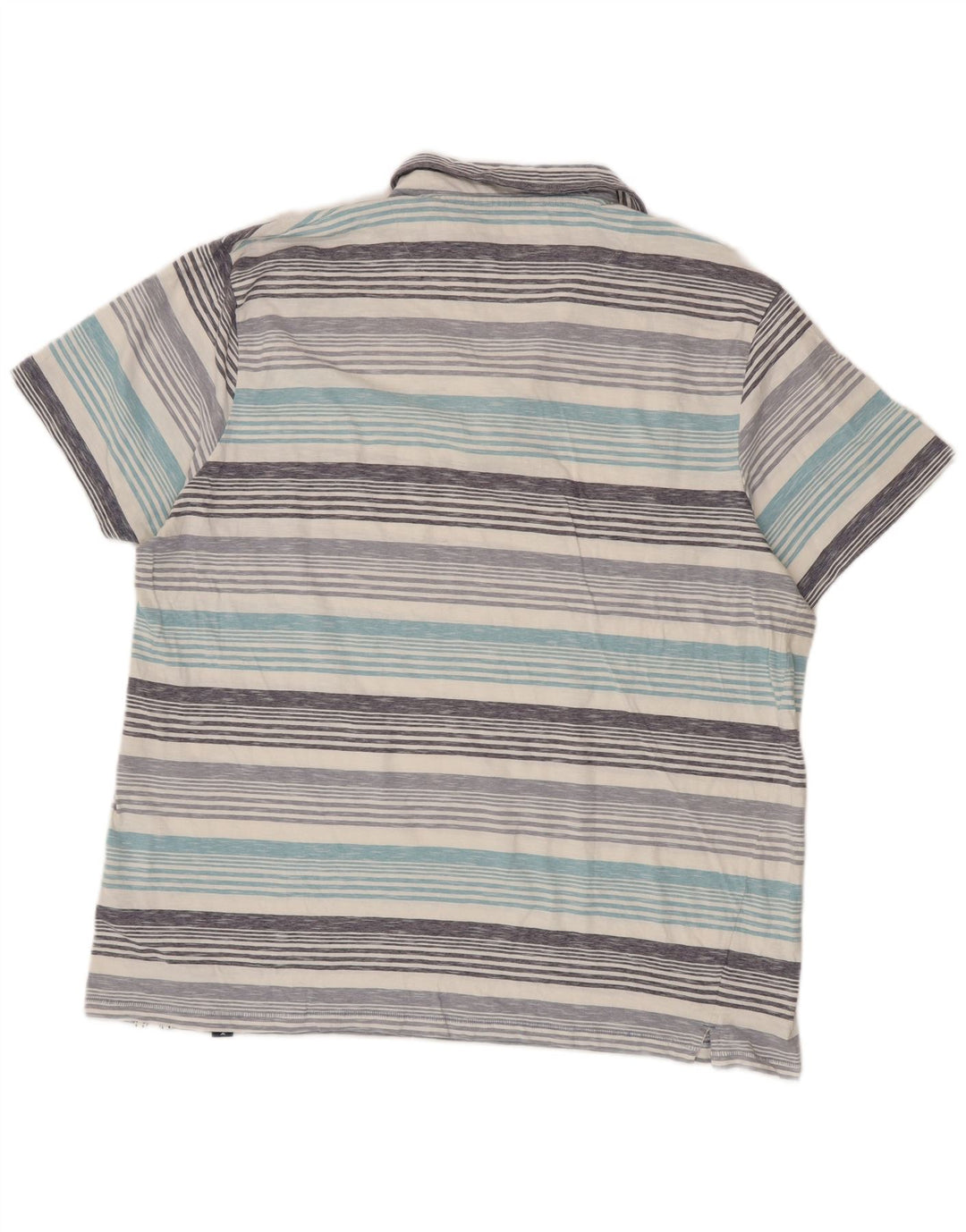 Polo da uomo Weird Fish 2XL in cotone a righe blu