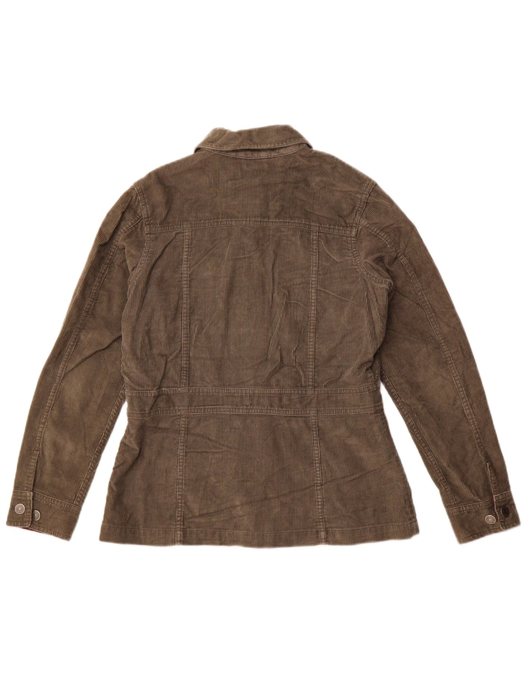 Giacca da donna in velluto a coste dal taglio ampio Eddie Bauer UK 10 piccola in cotone kaki