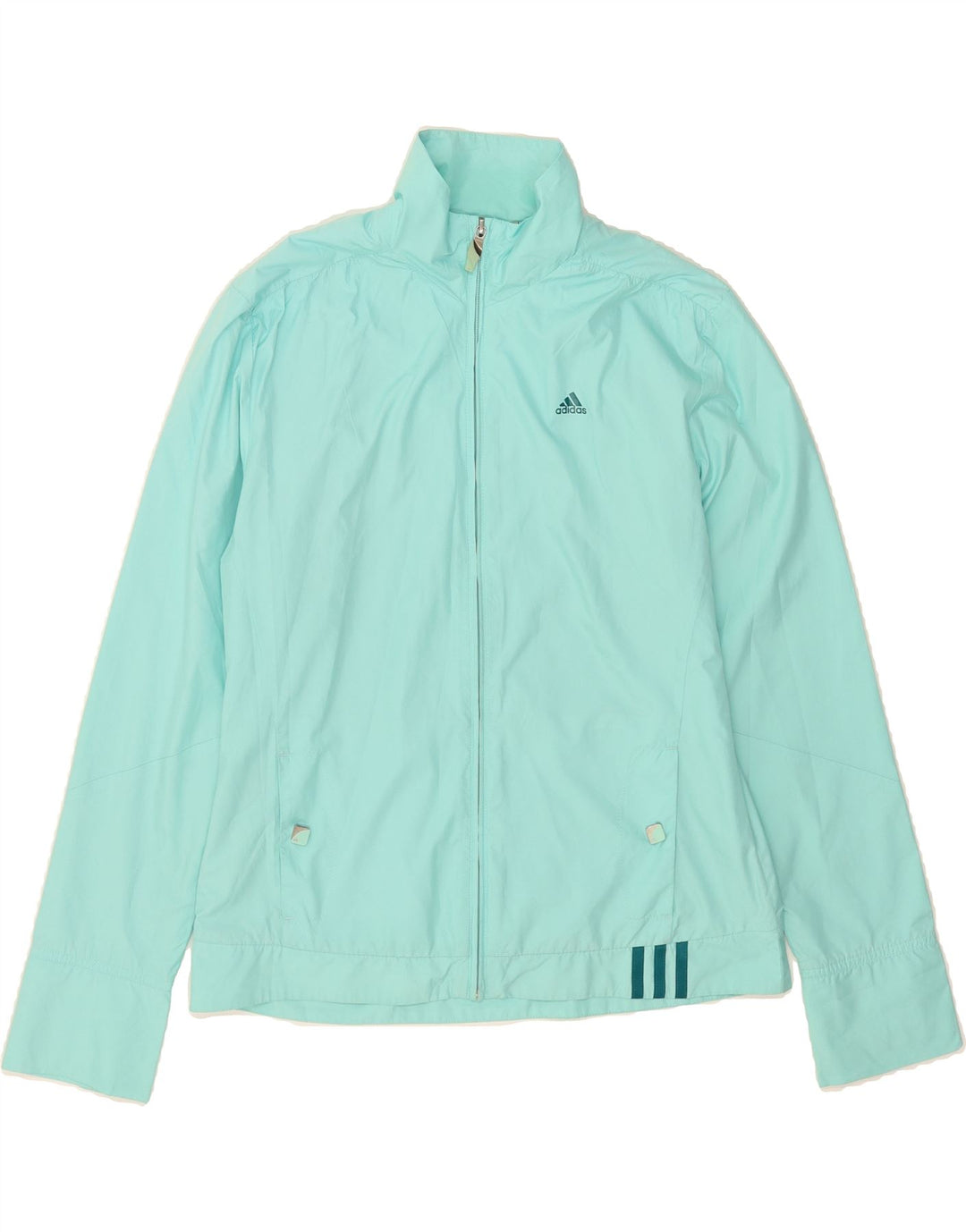 ADIDAS Womens Clima 365 Tracksuit Top Jacket UK 14 Medium  Blue Polyester Vintage Adidas and Second-Hand Adidas from Messina Hembry 