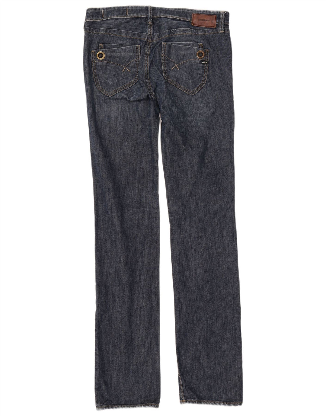 Jeans dritti da donna GAS W28 L34 cotone blu navy