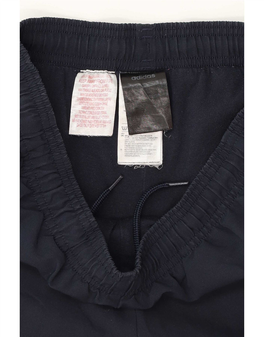 Pantaloni da tuta da uomo Adidas Joggers medi in poliestere blu navy