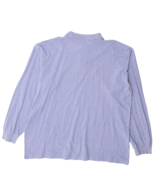 Polo Kappa Uomo Manica Lunga 2XL Cotone Blu