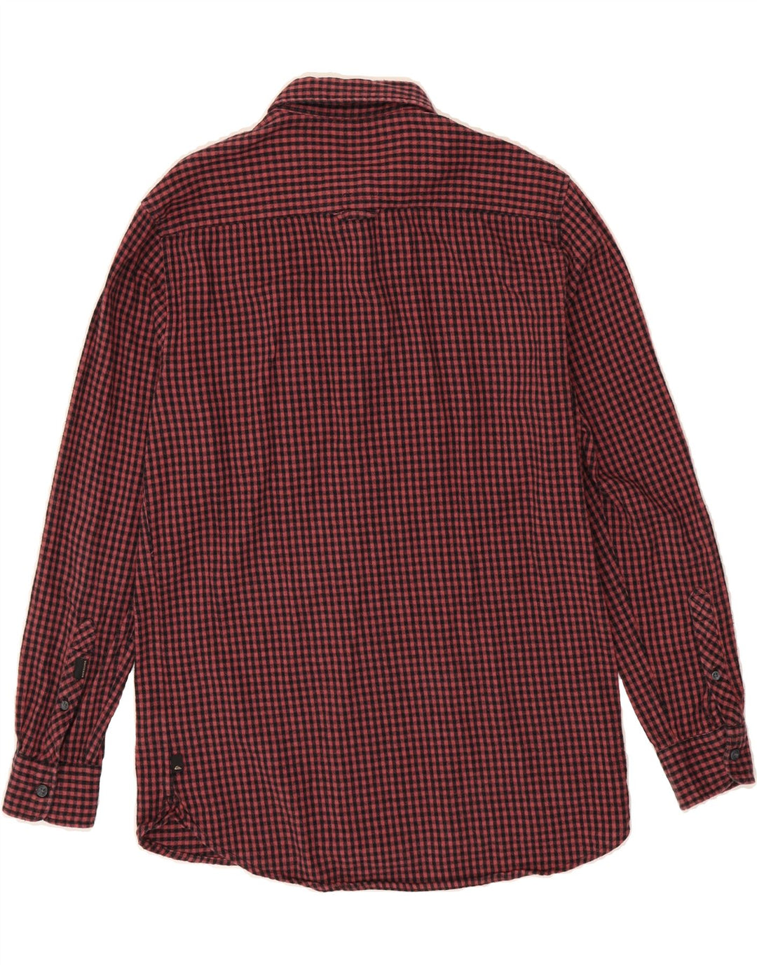 QUIKSILVER Mens Modern Fit Flannel Shirt Small Red Gingham Cotton Vintage Quiksilver and Second-Hand Quiksilver from Messina Hembry 