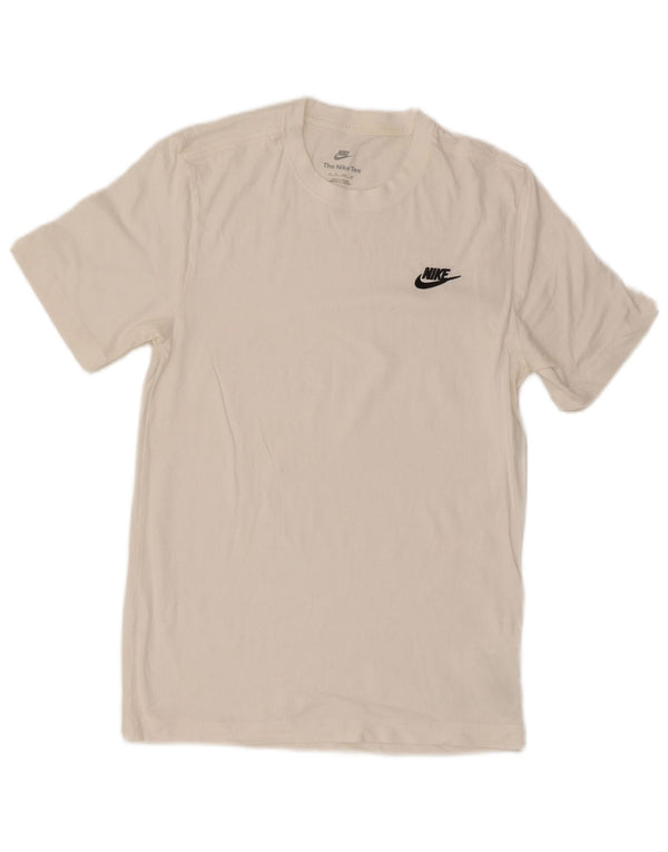 T-shirt Nike da uomo Top XS in cotone bianco