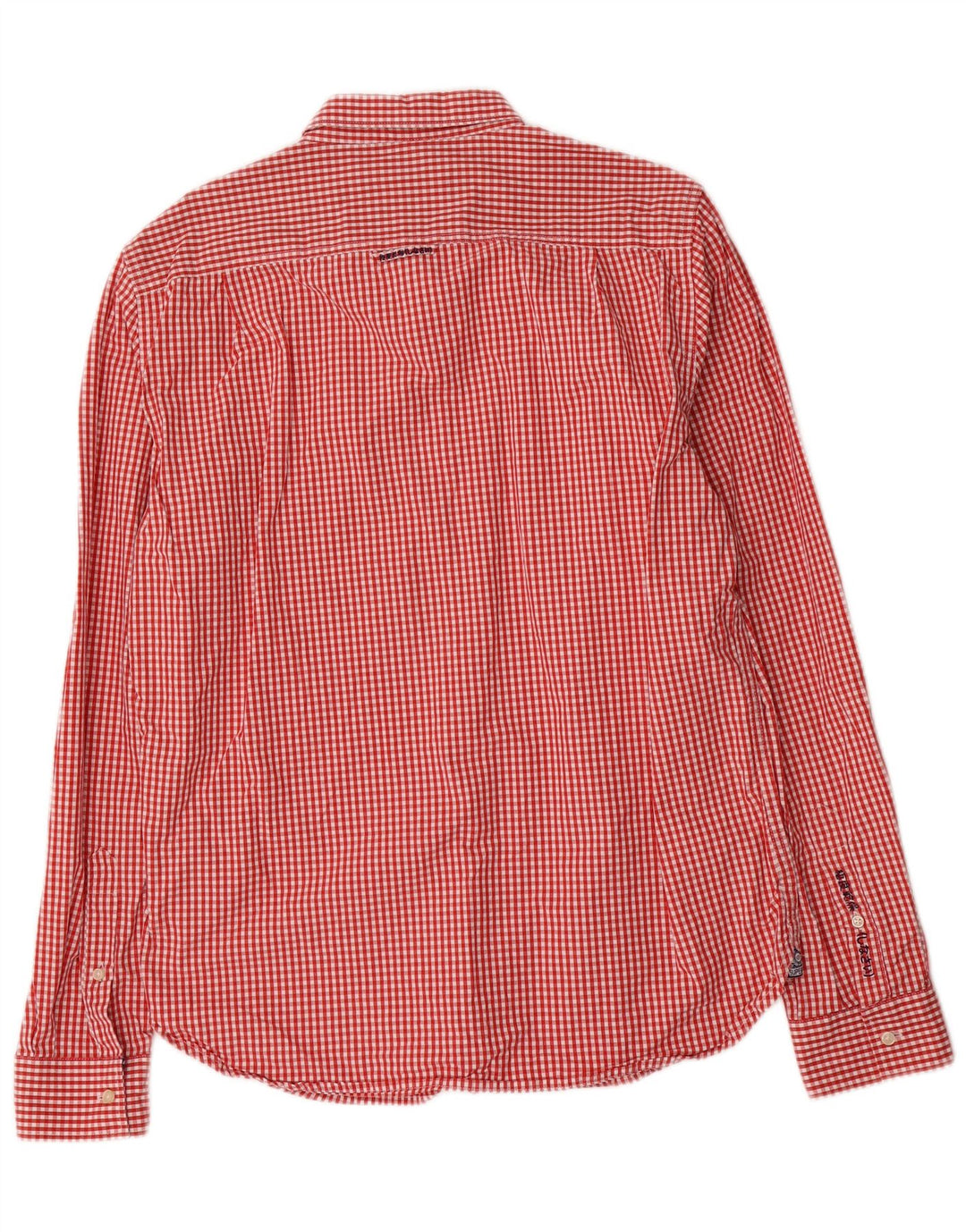 Camicia da uomo Superdry XL in cotone a quadretti rossi