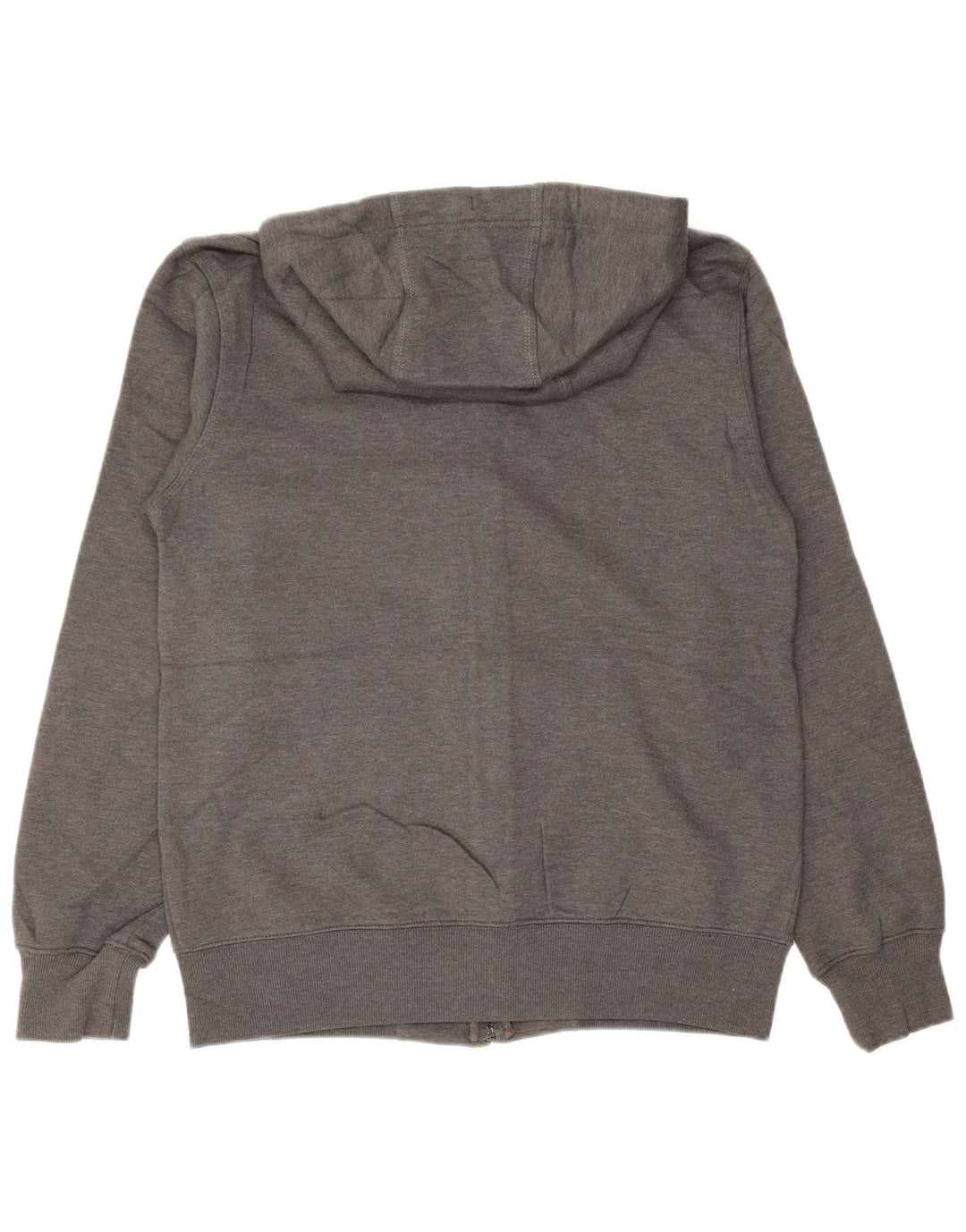 EDDIE BAUER Maglione con cappuccio e zip da uomo in cotone grigio medio