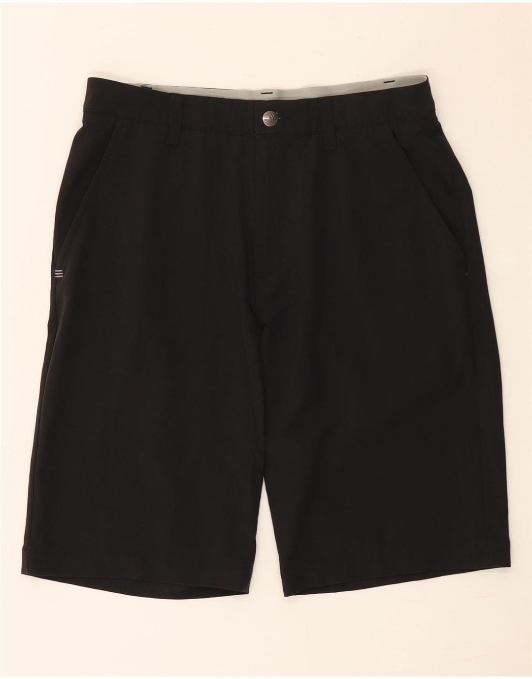 Pantaloncini chino da uomo Adidas W28 piccoli poliestere nero