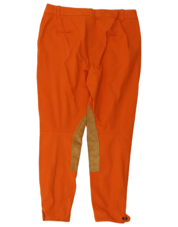 Pantaloni corti da equitazione da donna Ralph Lauren US 6 medi W30 L26 arancione