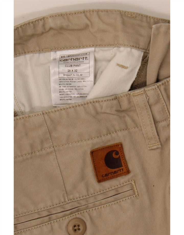 Pantaloni chino slim da donna Carhartt W28 L32 cotone beige