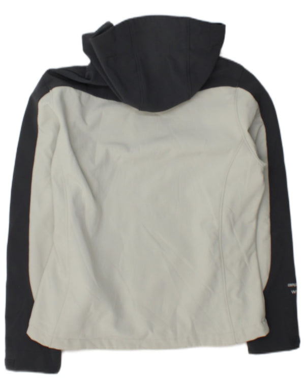 Giacca a vento con cappuccio da donna Brugi UK 10 Small Grey Colourblock