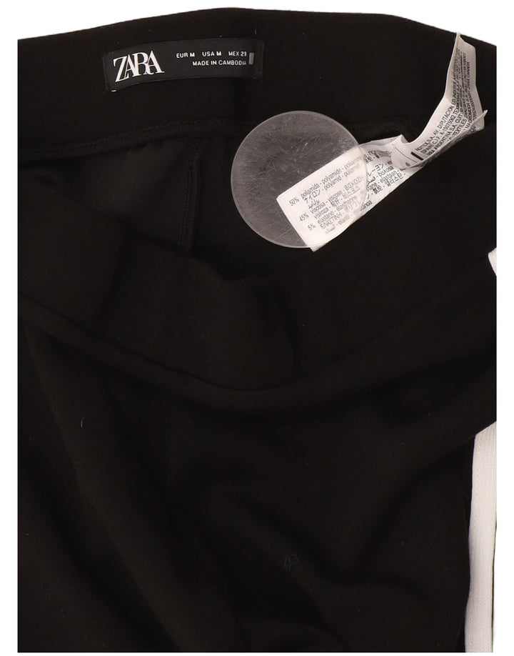 Pantaloni da tuta svasati da donna Zara medi neri in poliammide