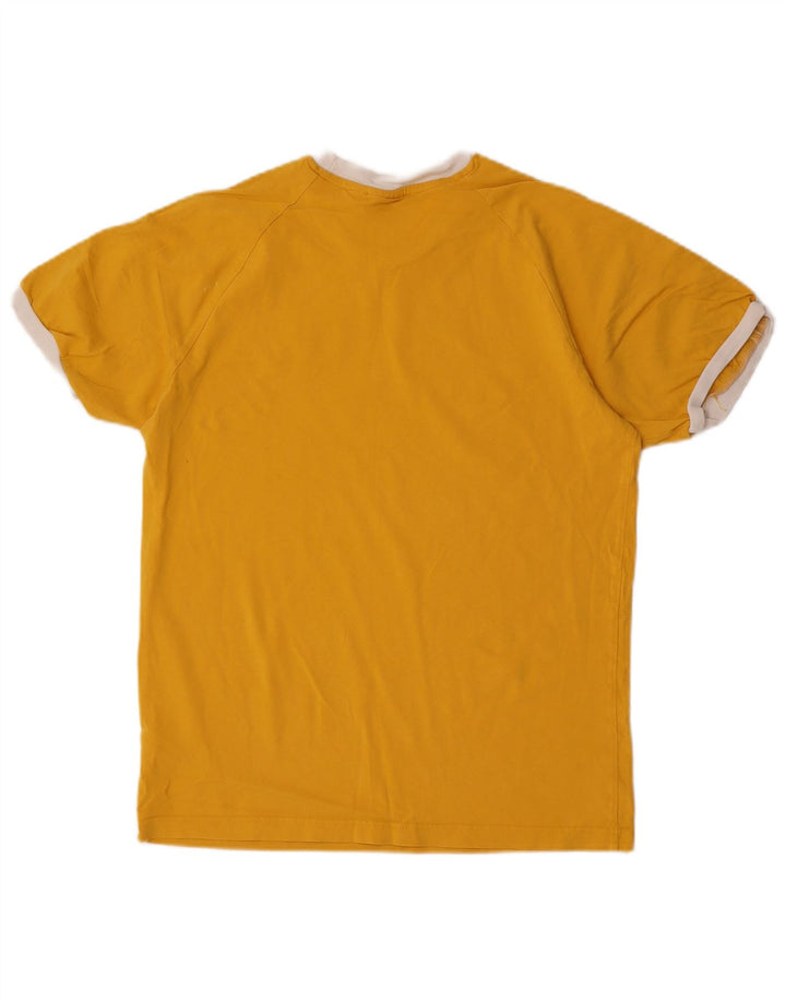 T-shirt da uomo Adidas Top in cotone giallo medio