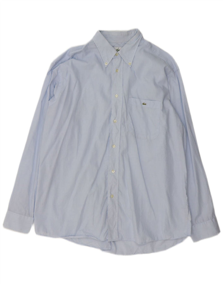 Camicia da uomo Lacoste taglia 43 grande cotone blu
