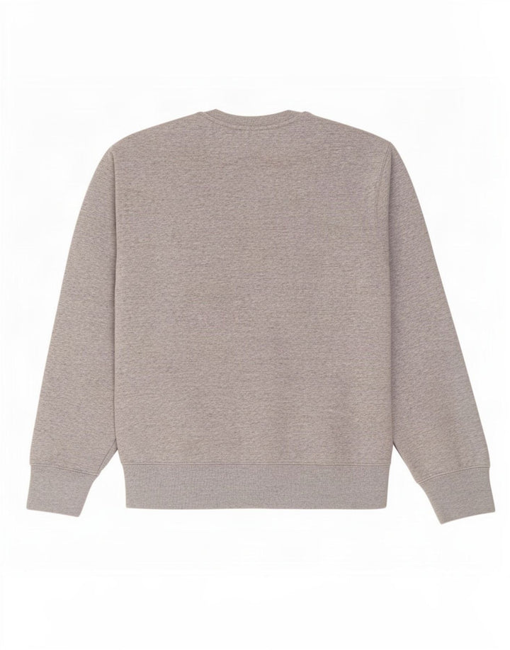 Felpa grafica da uomo Champion in cotone chiazzato grigio medio