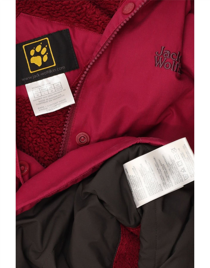 Giacca a vento con cappuccio da donna JACK WOLFSKIN UK 12/14 Rosa medio
