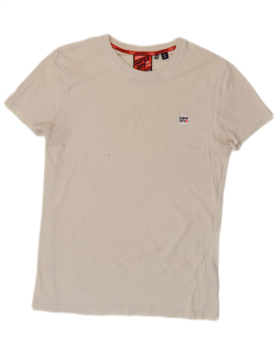 T-shirt da uomo SUPERDRY Top in cotone bianco medio