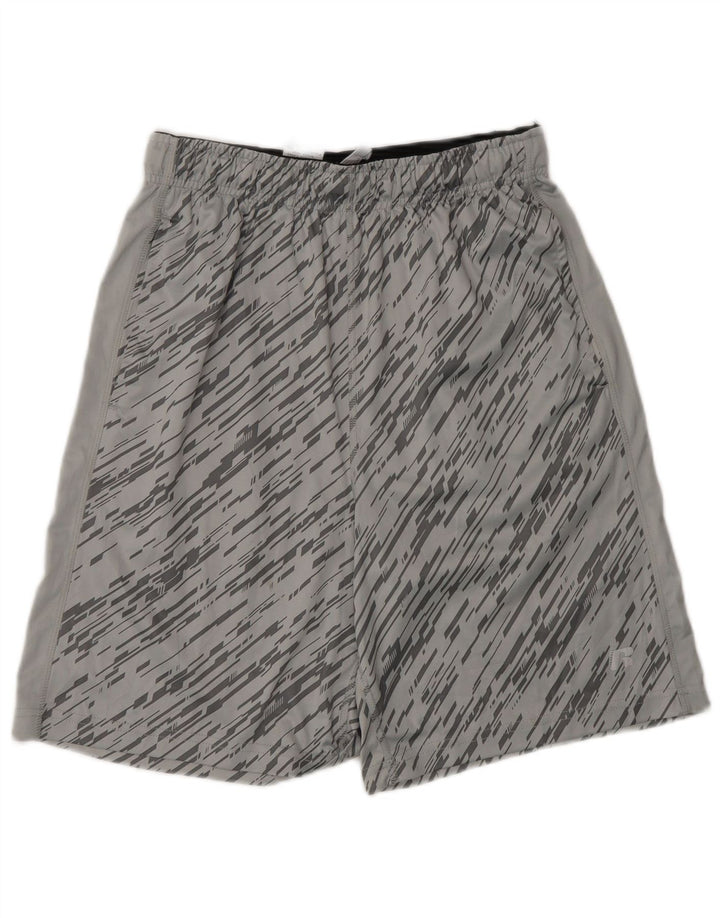 Pantaloncini sportivi da uomo Russell Athletic piccoli in poliestere chiazzato grigio