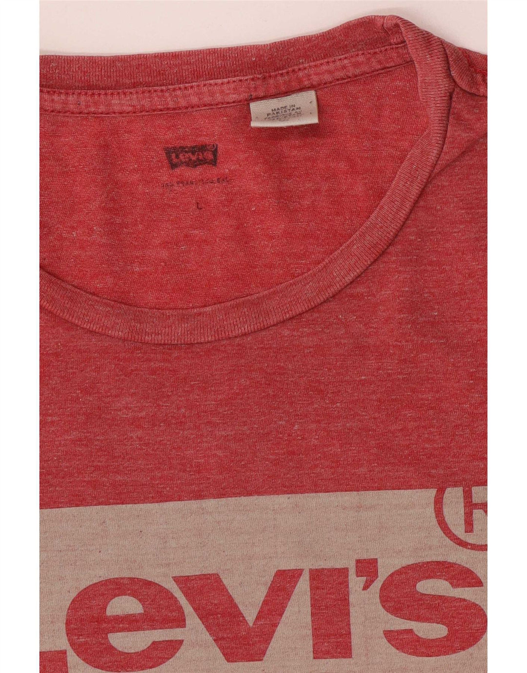 T-shirt grafica da uomo Levi's Top grande rossa chiazzata