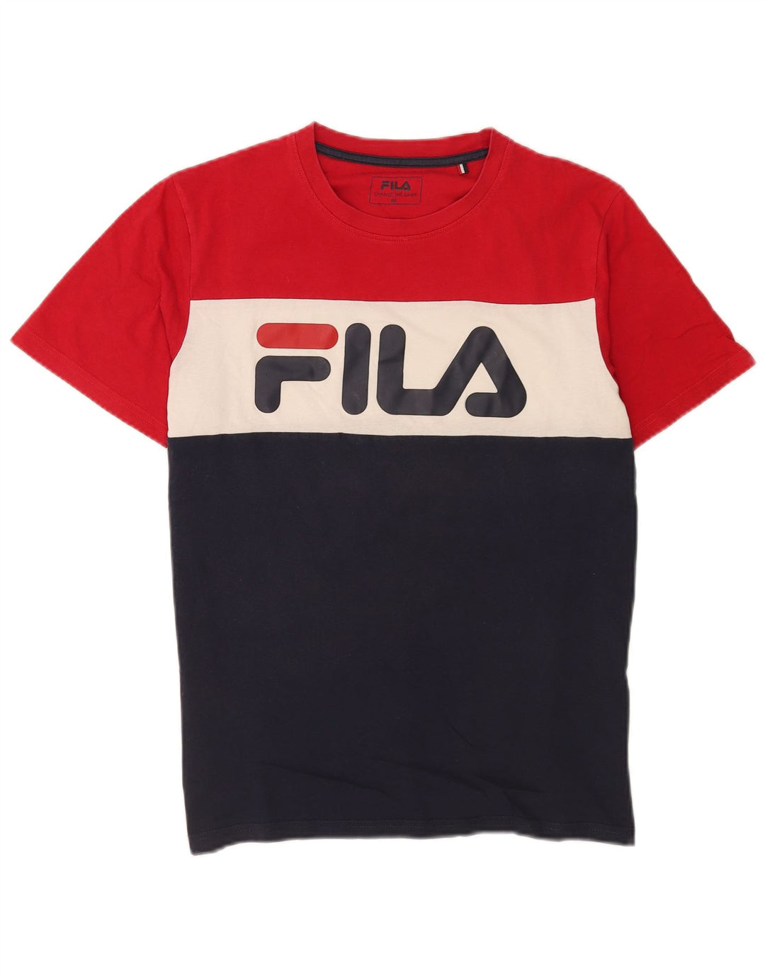 T-shirt grafica da uomo Fila Top Medium multicolore Colourblock