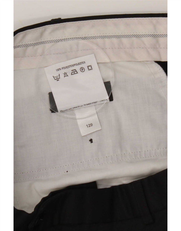 Pantaloni da abito con pegging Marks & Spencer da donna St. Michael W38 L29 neri