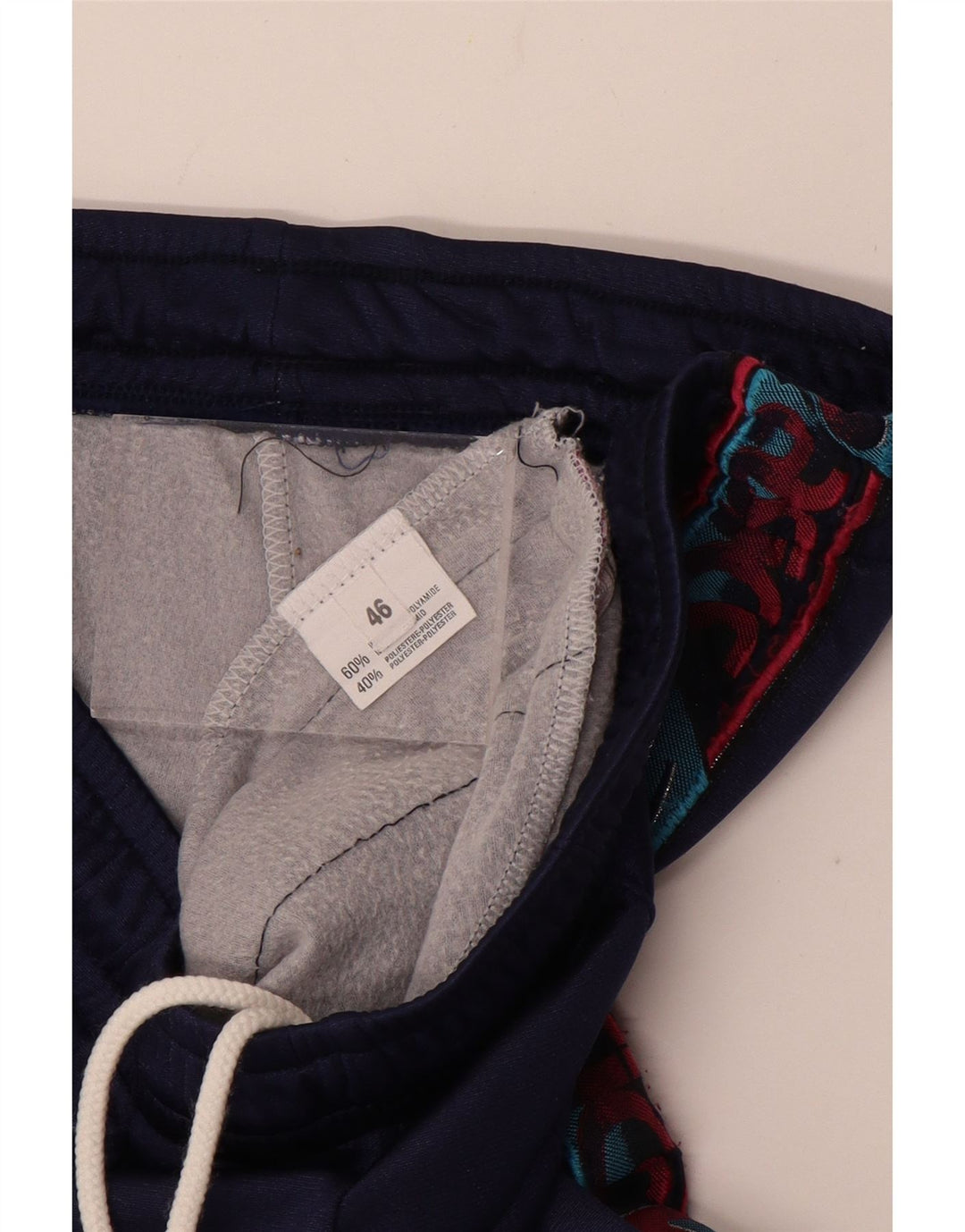 Pantaloni da tuta con grafica ASICS da donna IT 46 Large blu navy in poliammide