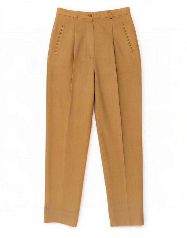 Pantaloni casual a vita alta da donna Emporio Armani IT 42 medio W26 L28 Beige