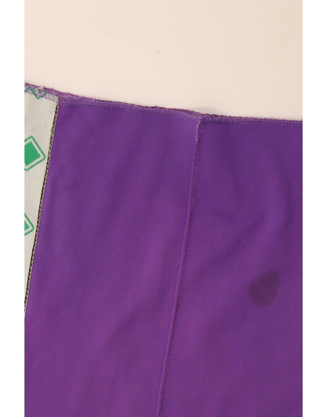Pantaloni da tuta con grafica vintage da uomo color block viola medio