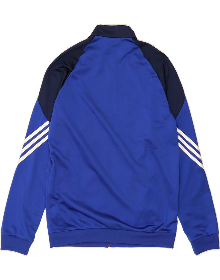 ADIDAS Mens Tracksuit Top Jacket Medium Blue Colourblock Polyester Vintage Adidas and Second-Hand Adidas from Messina Hembry 