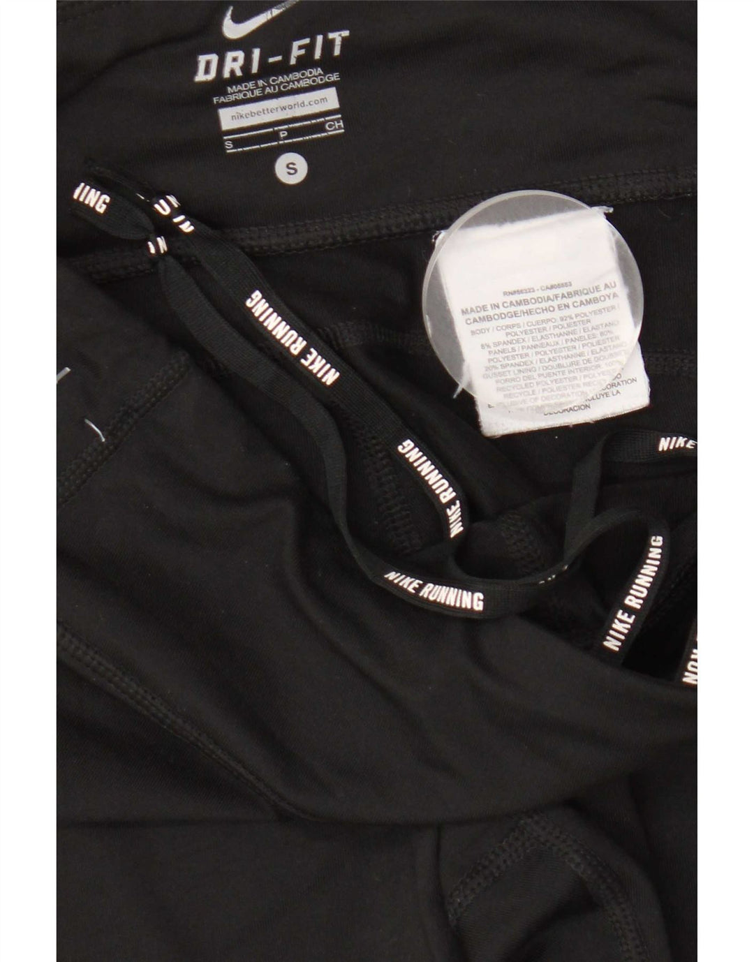 Leggings Nike Dri Fit da donna UK 10 piccoli poliestere nero